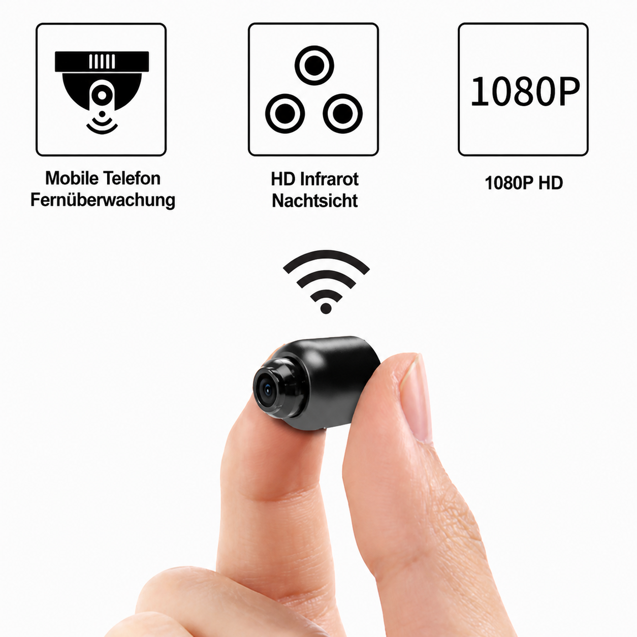 Mini caméra de surveillance Wi-Fi avec vision nocturne - Lamylie