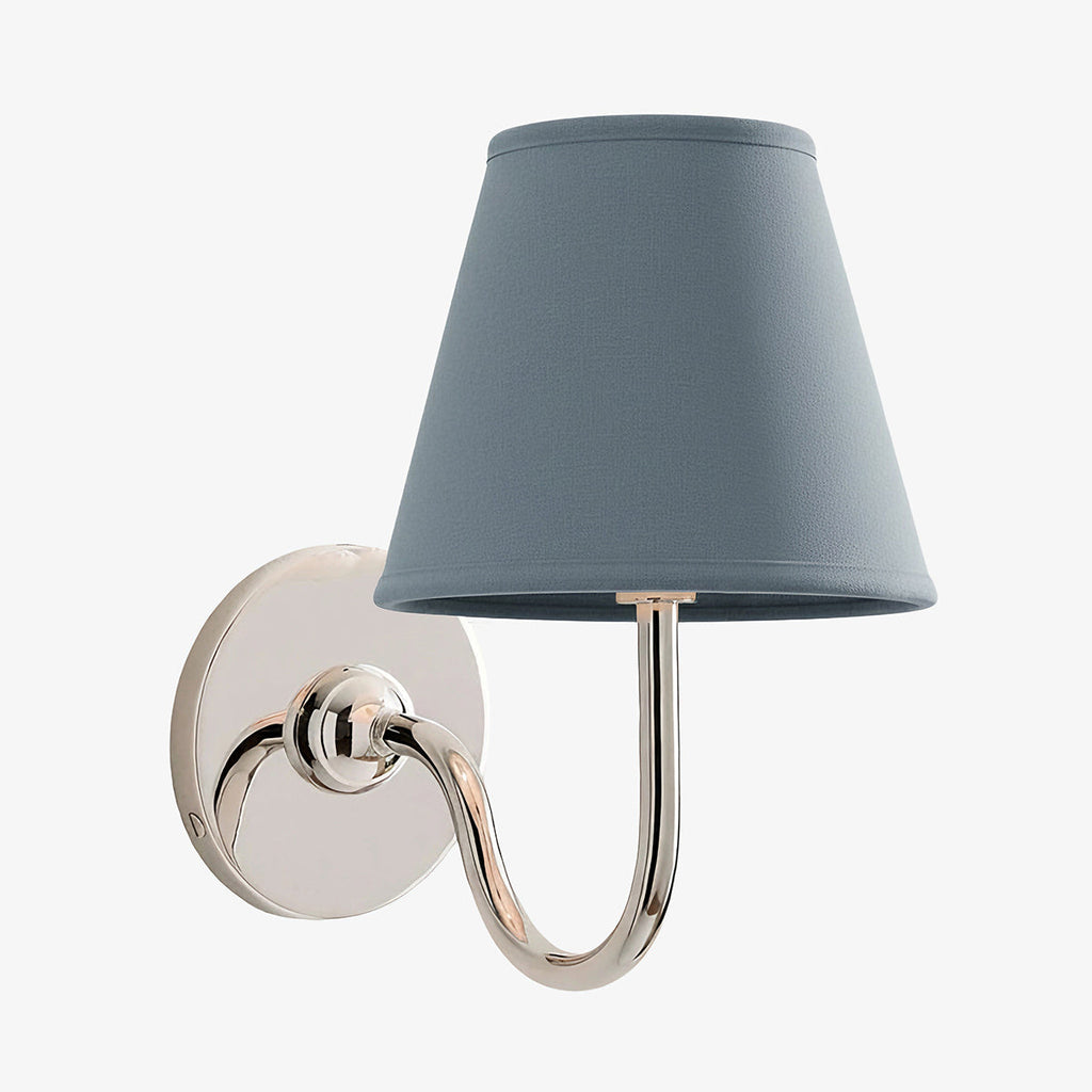 Wall Lamp with Pleated Fabric Shade | Classic Lighting for Bedroom and Living Room - Lamylie