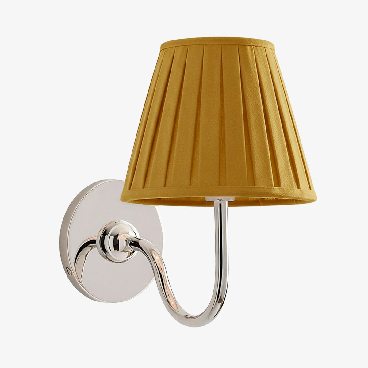 Wall Lamp with Pleated Fabric Shade | Classic Lighting for Bedroom and Living Room - Lamylie