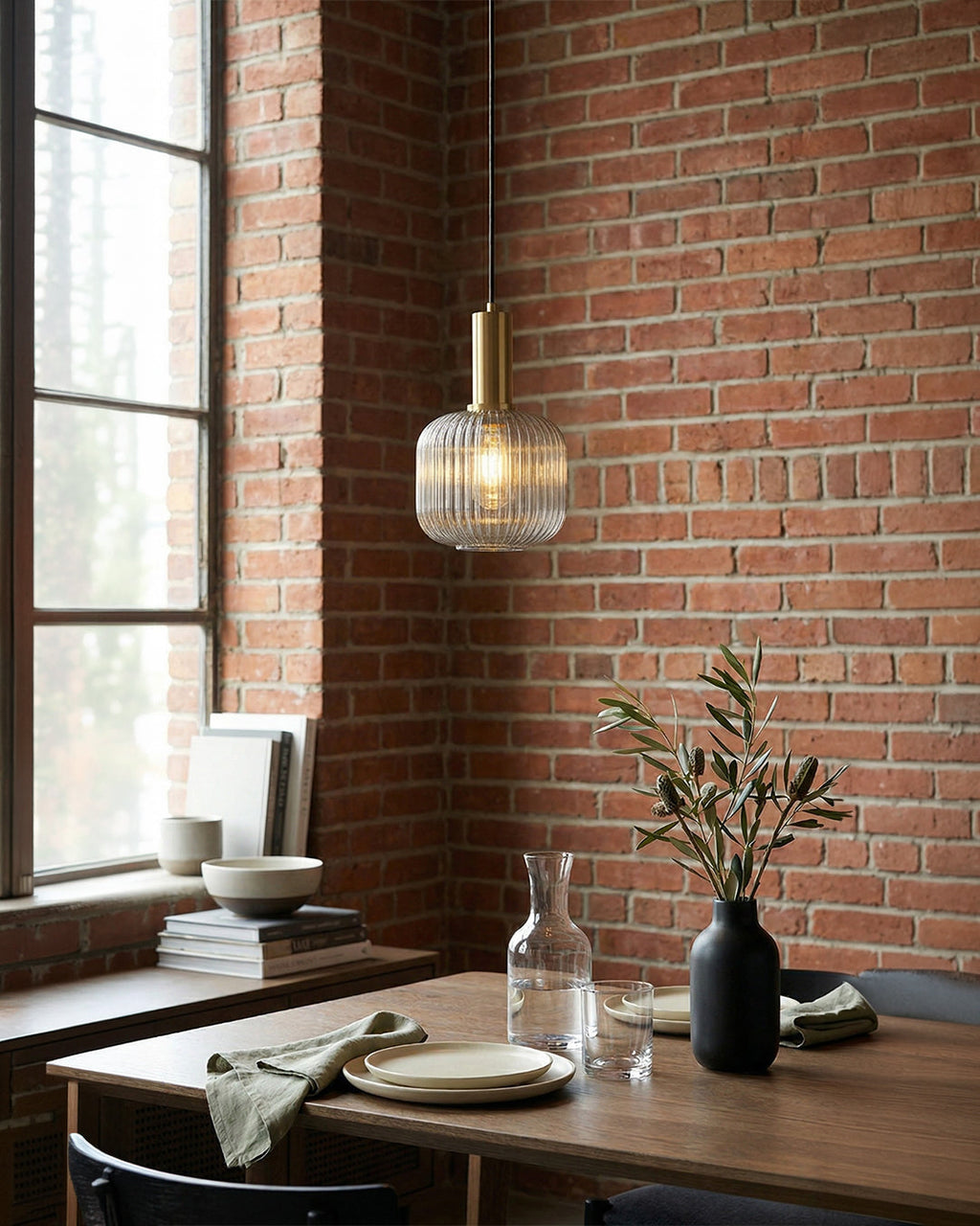 CLYDE Modern Pendant Lamp with Colored Glass Shade | Scandinavian Design for Living Room & Dining Room | E27 Socket - Lamylie