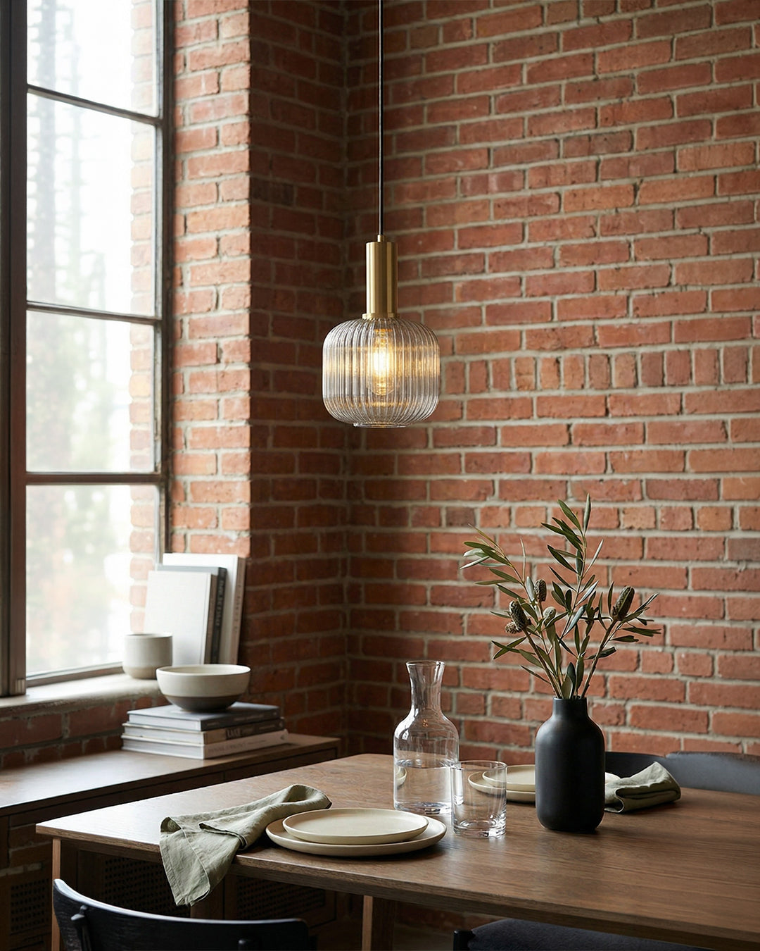 CLYDE Modern Pendant Lamp with Colored Glass Shade | Scandinavian Design for Living Room & Dining Room | E27 Socket - Lamylie