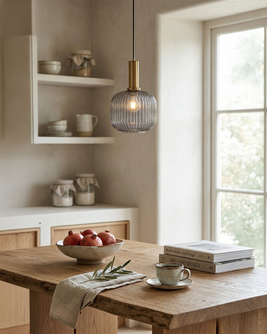CLYDE Modern Pendant Lamp with Colored Glass Shade | Scandinavian Design for Living Room & Dining Room | E27 Socket - Lamylie