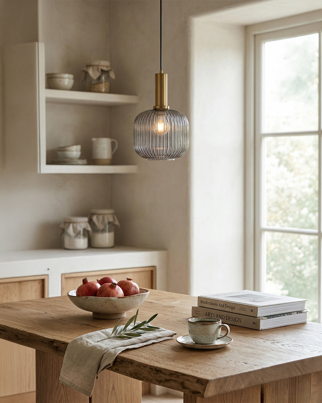 CLYDE Modern Pendant Lamp with Colored Glass Shade | Scandinavian Design for Living Room & Dining Room | E27 Socket - Lamylie