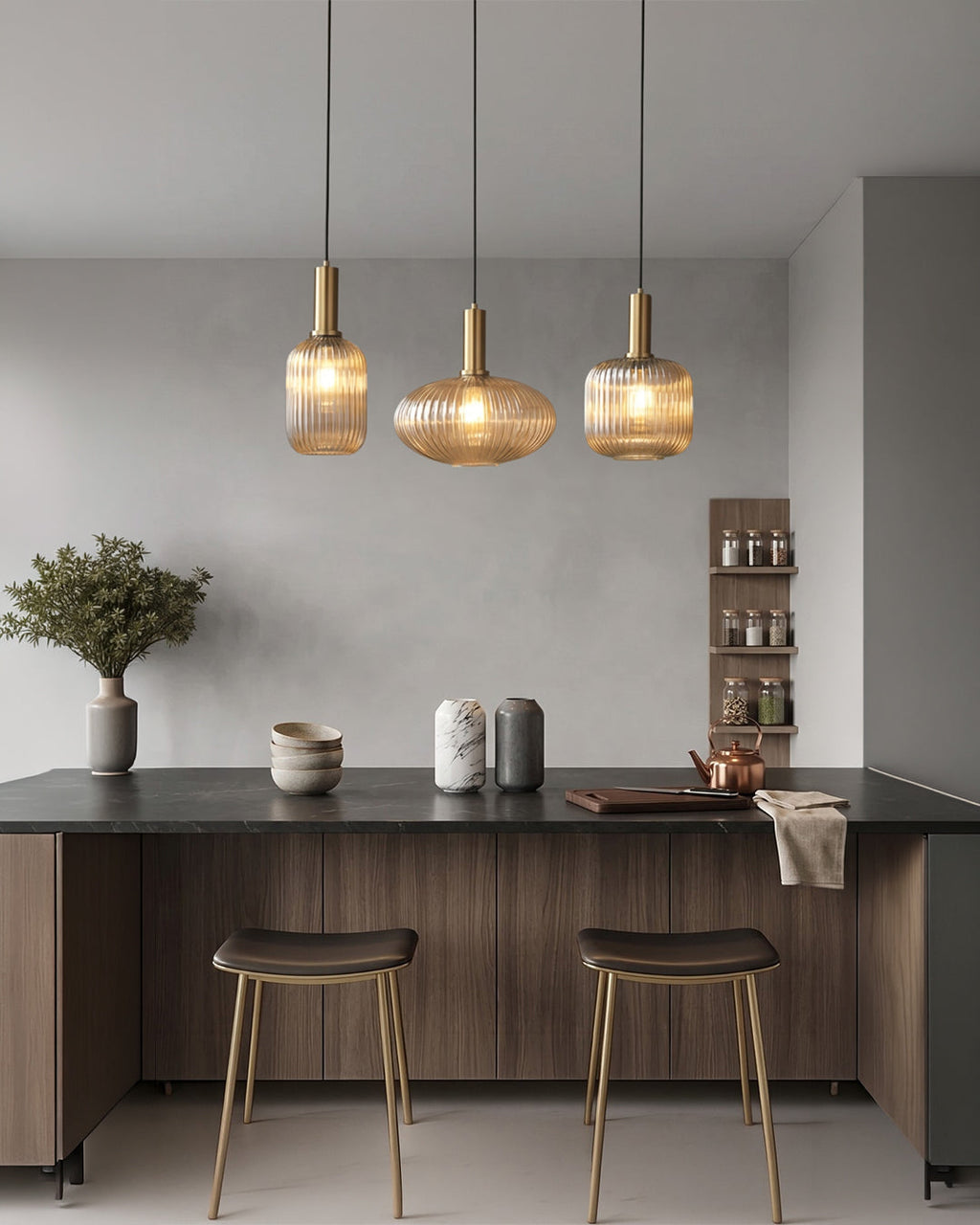 CLYDE Modern Pendant Lamp with Colored Glass Shade | Scandinavian Design for Living Room & Dining Room | E27 Socket - Lamylie