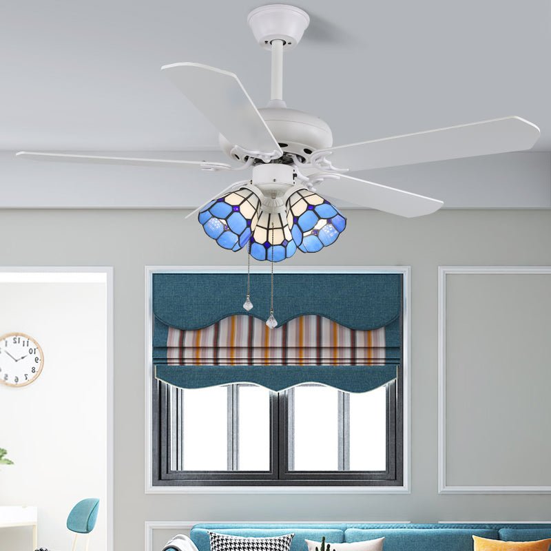 Ventilateur de plafond ludique Carlo avec éclairage — ventilateur pour enfants au design coloré avec 6 vitesses et télécommande, ø107 cm - Lamylie
