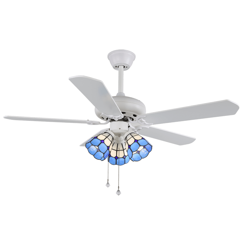Ventilateur de plafond ludique Carlo avec éclairage — ventilateur pour enfants au design coloré avec 6 vitesses et télécommande, ø107 cm - Lamylie