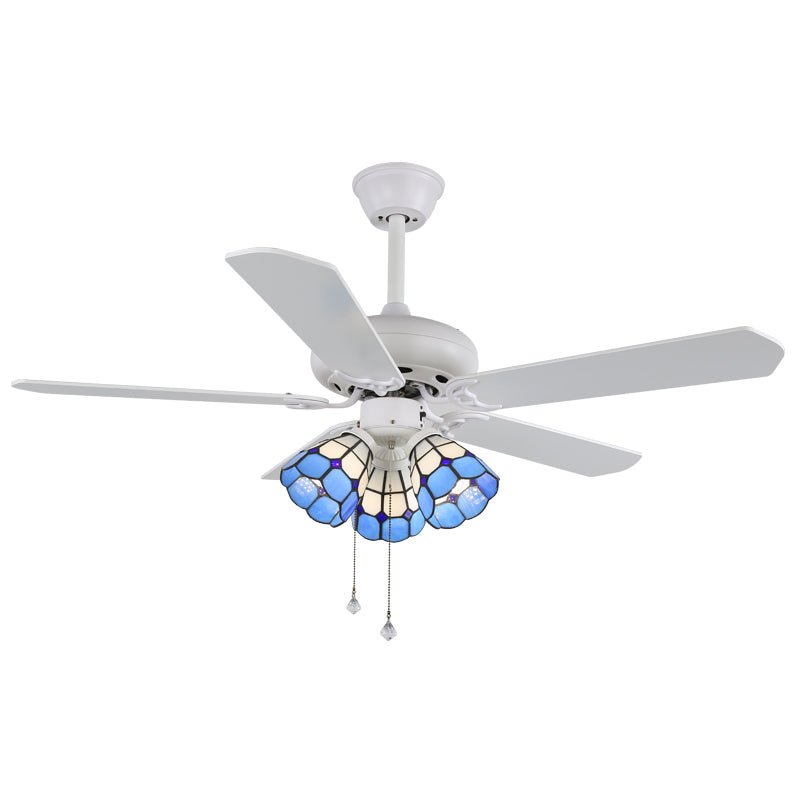 Ventilateur de plafond ludique Carlo avec éclairage — ventilateur pour enfants au design coloré avec 6 vitesses et télécommande, ø107 cm - Lamylie