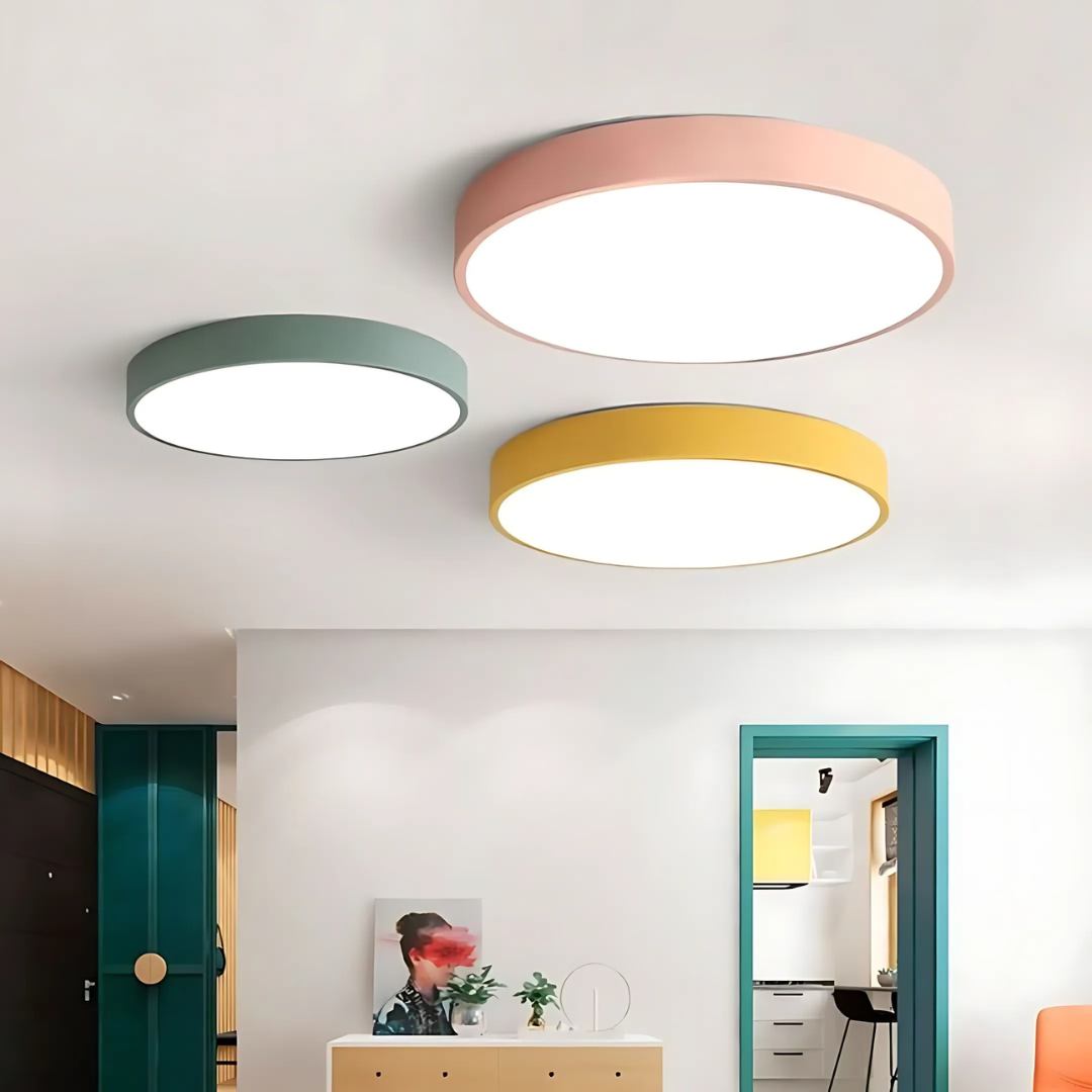Minimalistické stropní svítidlo ze dřeva a akrylu | Skandinávský design do obývacího pokoje a ložnice | Energeticky úsporné LED osvětlení | Snadná instalace – Lamylie