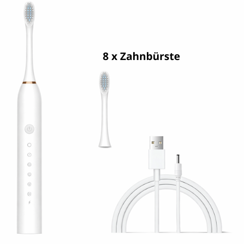 Elektrisk tandbørste med 6 rengøringstilstande, genopladelig via USB - Lamylie
