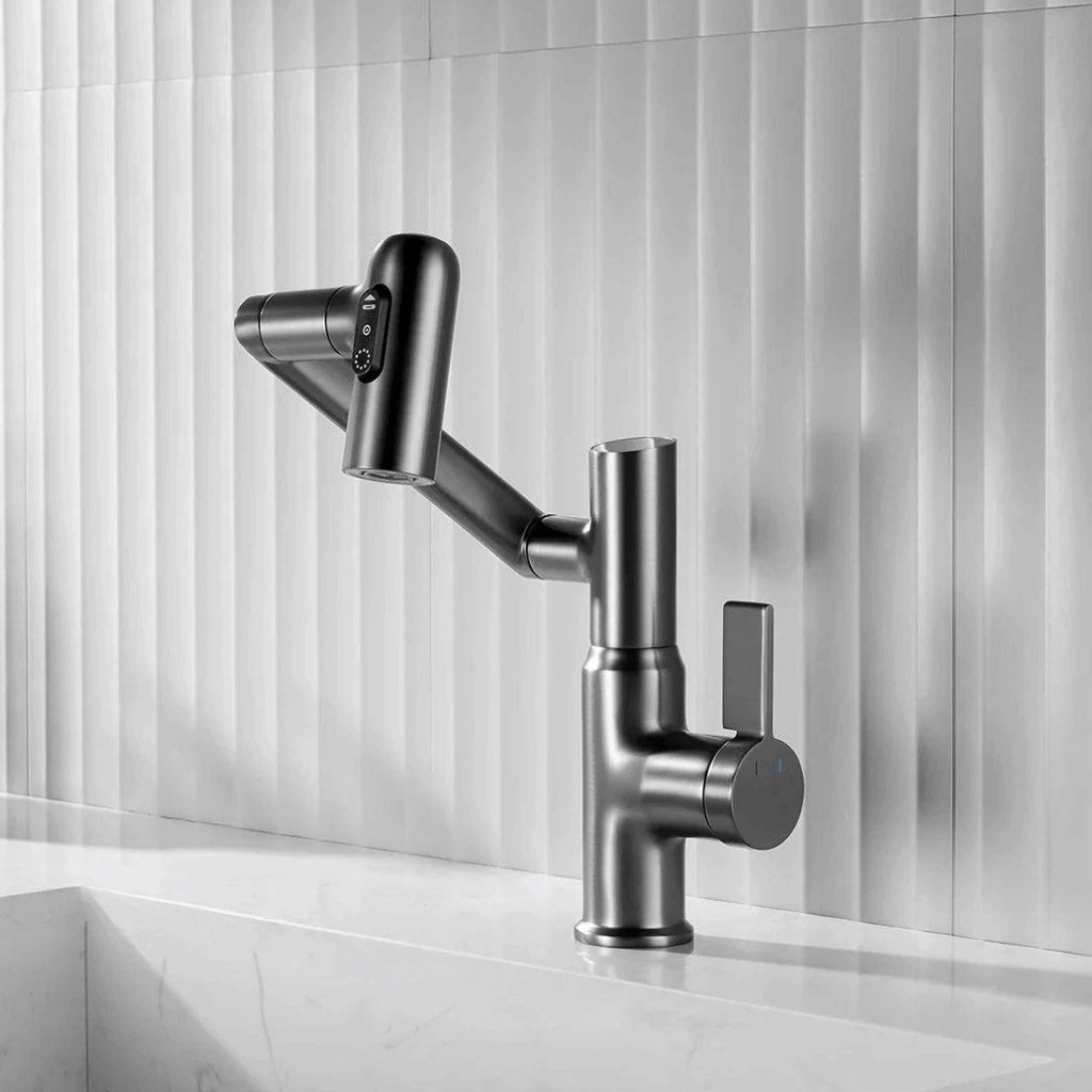 Digital Faucet with Temperature Display | Rotatable Design with Multiple Spray Modes for Kitchen and Bathroom - Lamylie