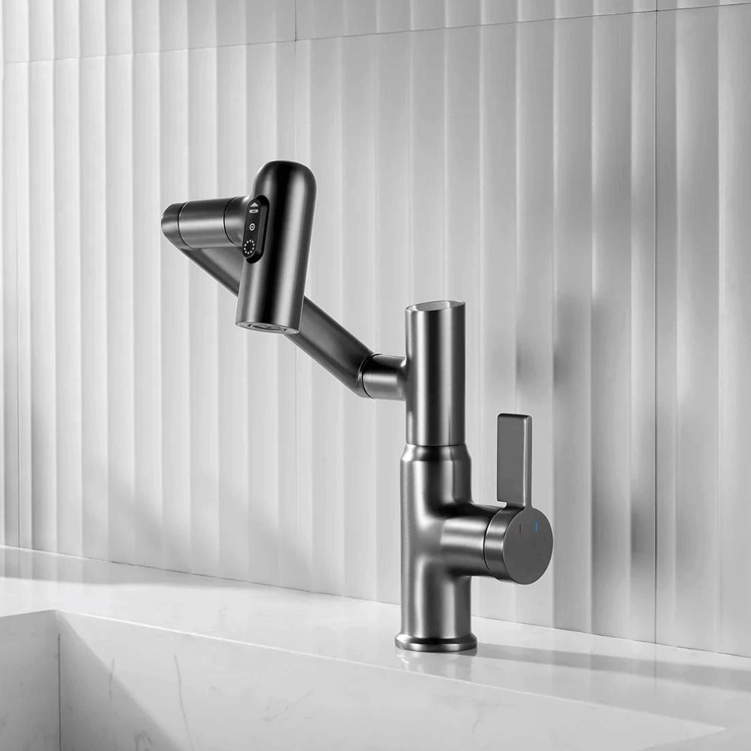 Digital Faucet with Temperature Display | Rotatable Design with Multiple Spray Modes for Kitchen and Bathroom - Lamylie