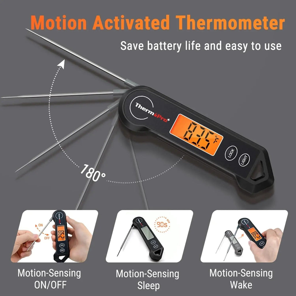 Instant Read Meat Thermometer for Accurate Measurements - Lamylie