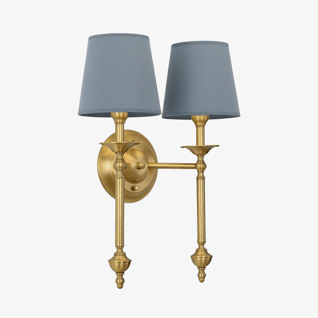 Stoffwandleuchte mit Vintage-Kupfer-Finish | Atmosphärische Beleuchtung für Flur, Schlafzimmer und Wohnzimmer - Lamylie