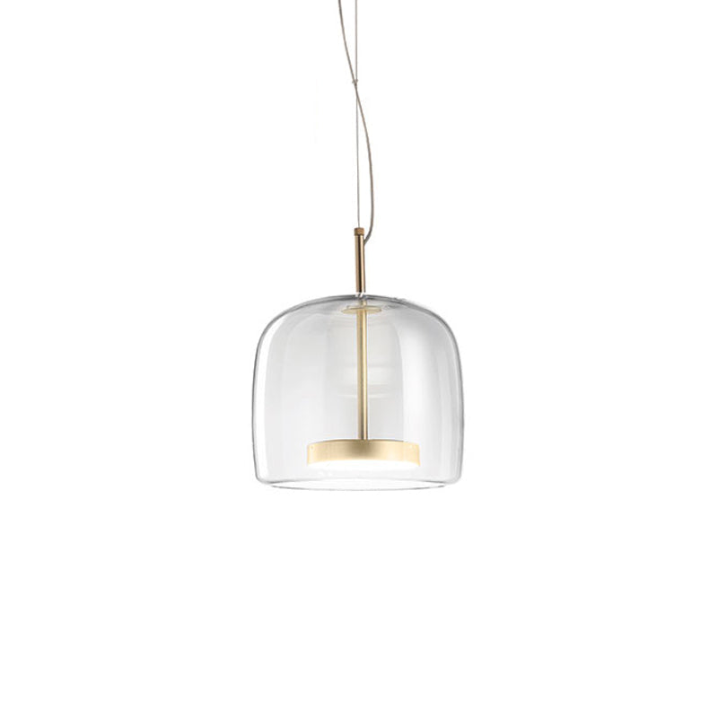 Lámpara colgante de cristal Astra — Luminaria de techo transparente