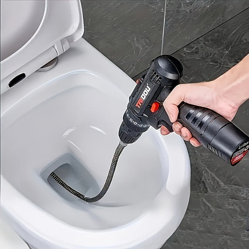 Flowfix 59-Inch Electric Drain Snake — Reliable Pipe Clog Clearing Tool