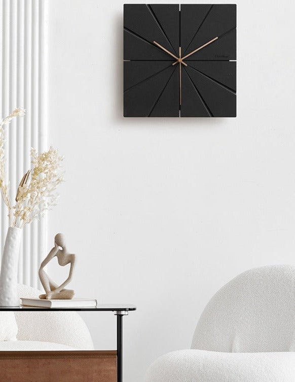 Horloge murale minimaliste moderne et silencieuse pour la décoration du salon - Lamylie