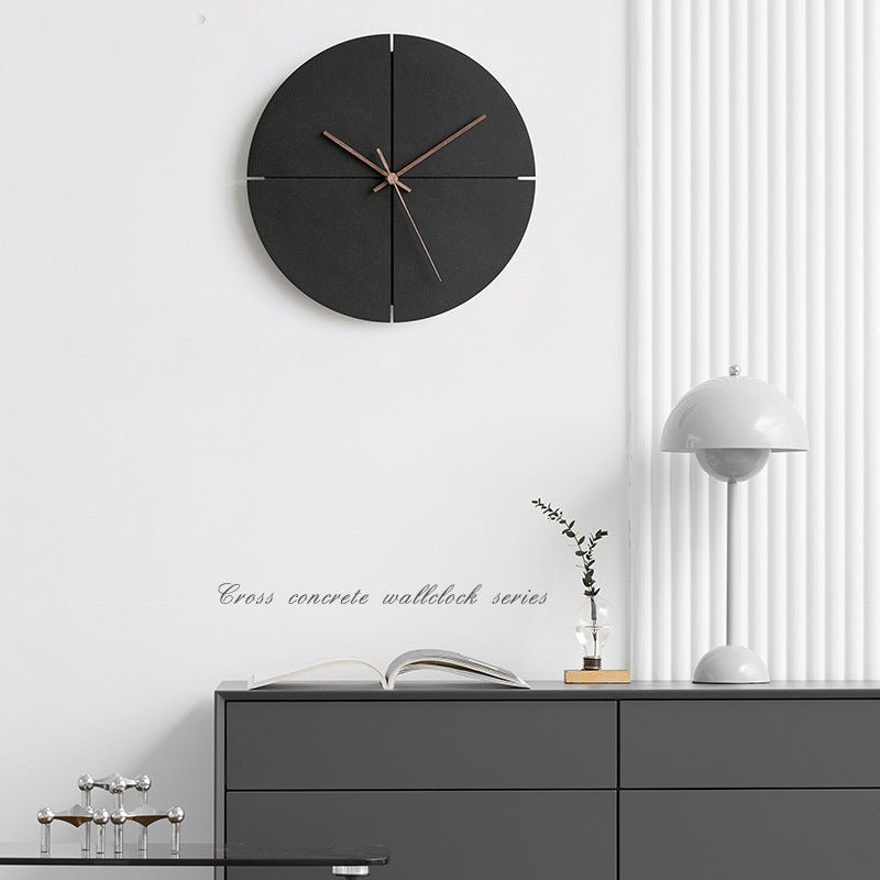 Horloge murale minimaliste moderne et silencieuse pour la décoration du salon - Lamylie