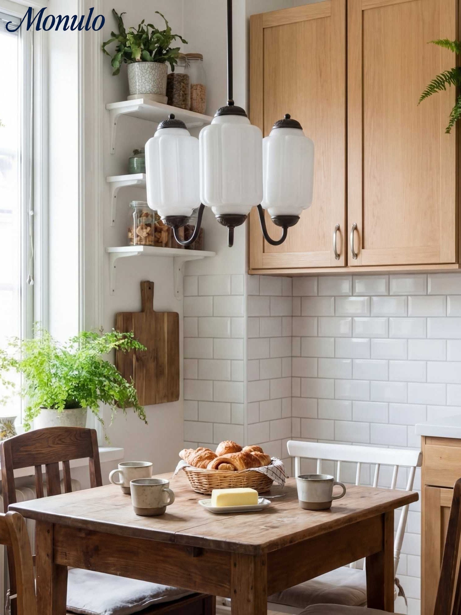 Milk Glass Chandelier Vintage Finish Timeless Elegance Classic Lighting for Dining Room Living Room - Lamylie