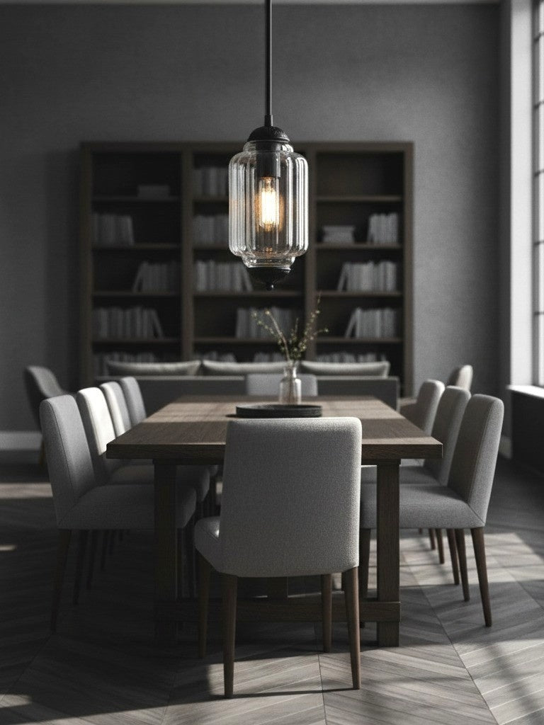 Vintage Glass Pendant Lamp with Nostalgic Look | Refined Lighting for Dining Room and Kitchen - Lamylie