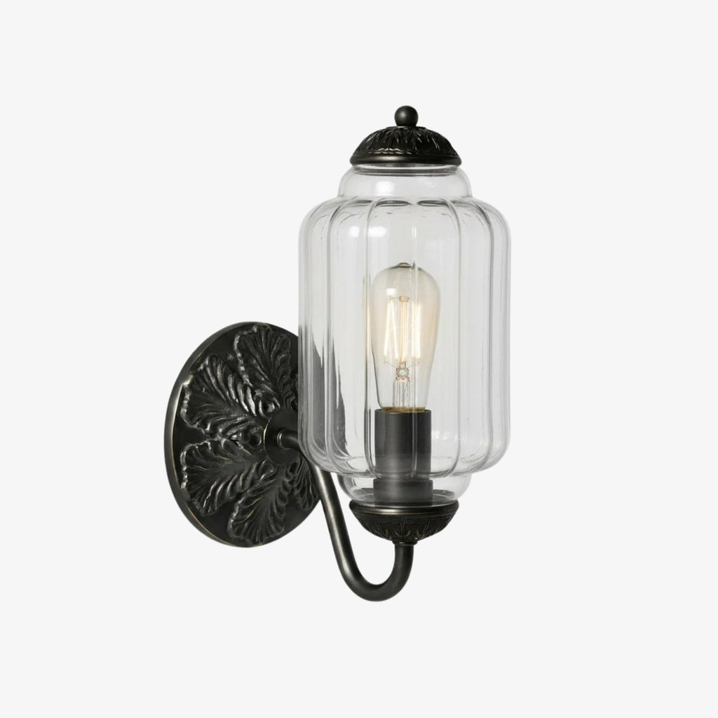 Eloise Vintage Wandleuchte aus Milchglas mit gewelltem Rand - Moderne Akzentbeleuchtung für Bad und Schlafzimmer