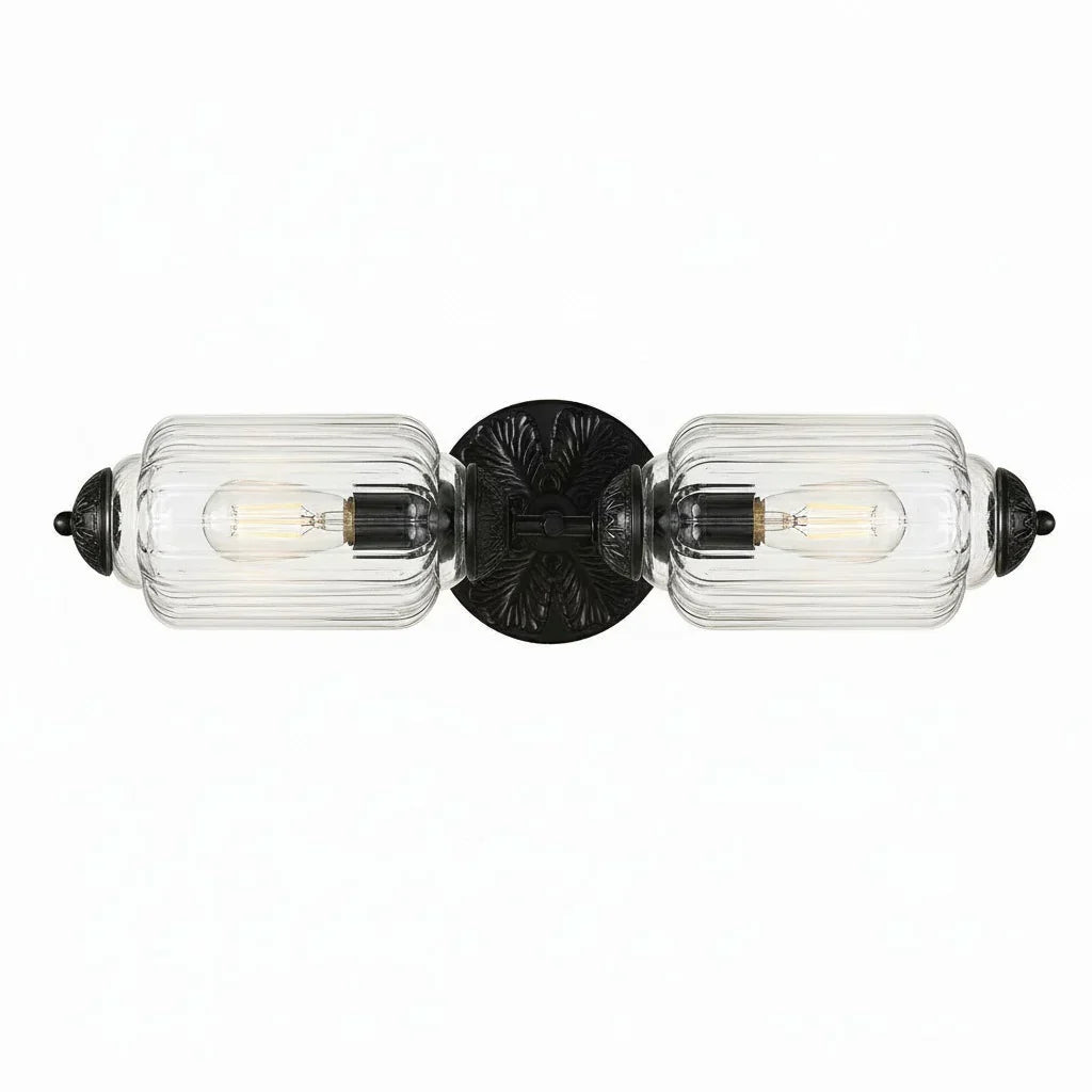 Eloise Vintage Wandleuchte aus Milchglas mit gewelltem Rand - Moderne Akzentbeleuchtung für Bad und Schlafzimmer