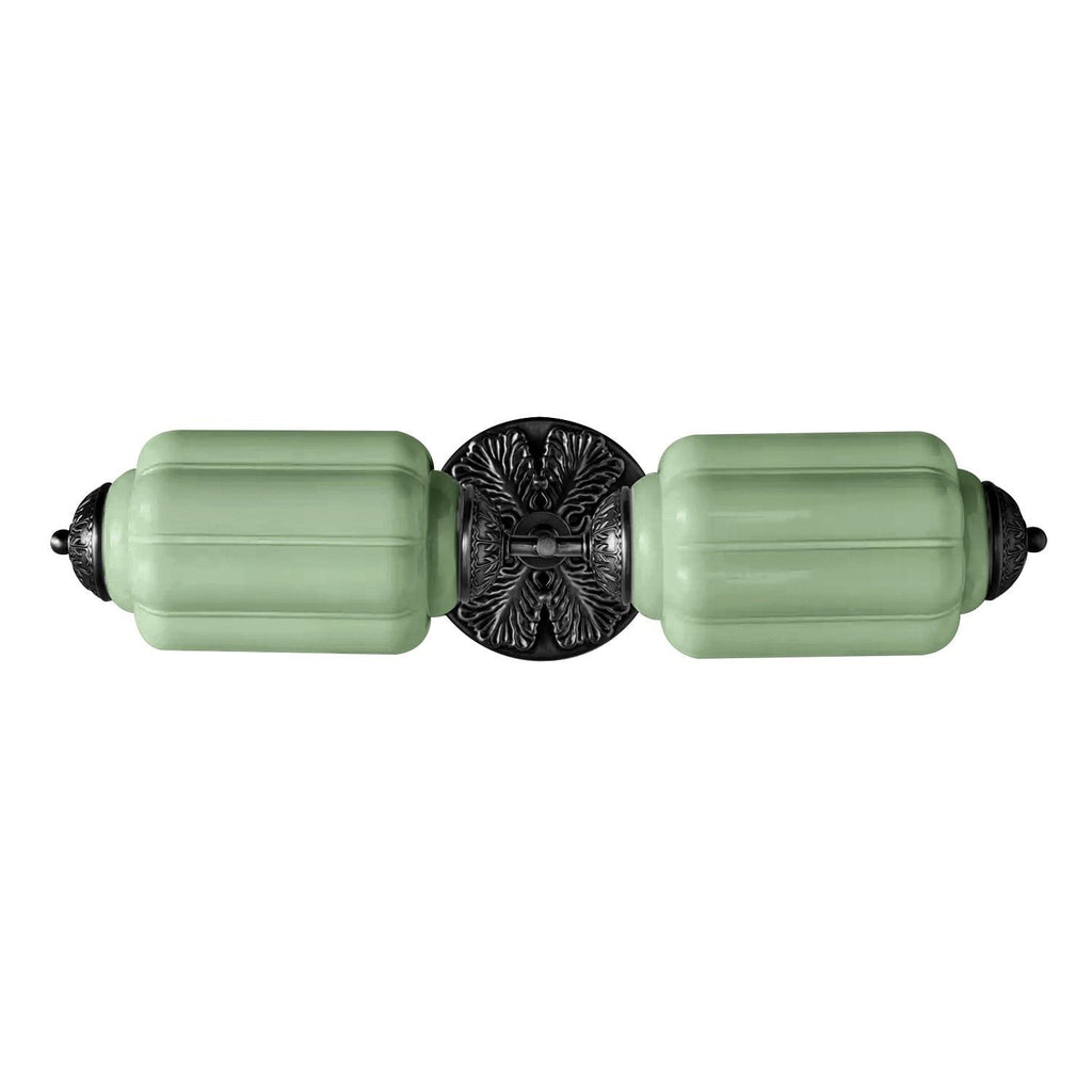 Vintage Glass Wall Lamp Horizontal Model Eloise Light Source for Living Room and Hallway - Lamylie