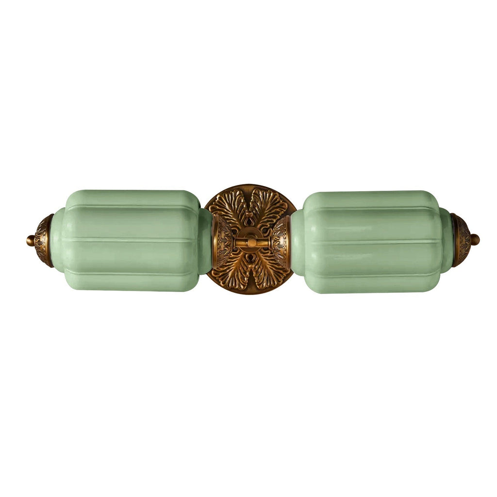 Vintage Glass Wall Lamp Horizontal Model Eloise Light Source for Living Room and Hallway - Lamylie