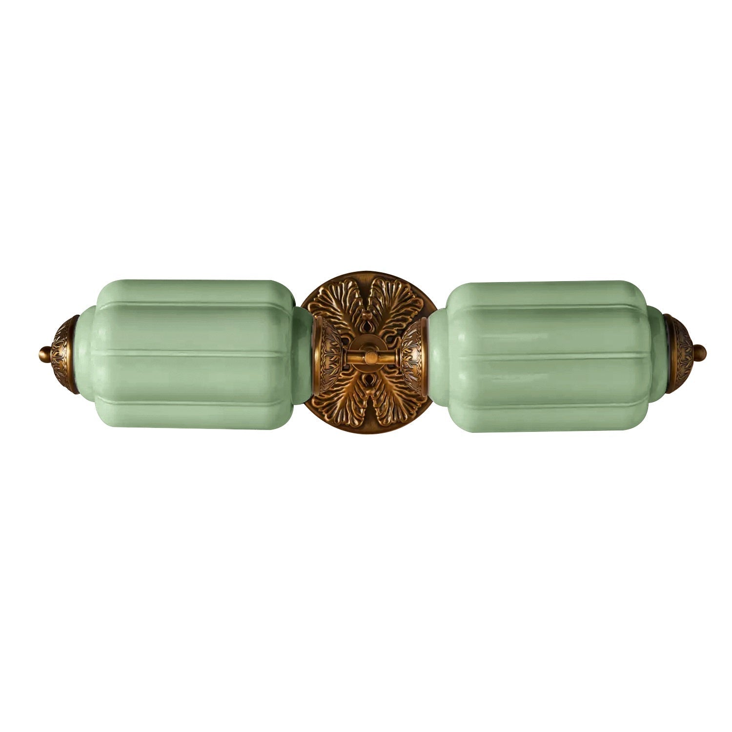 Vintage Glass Wall Lamp Horizontal Model Eloise Light Source for Living Room and Hallway - Lamylie