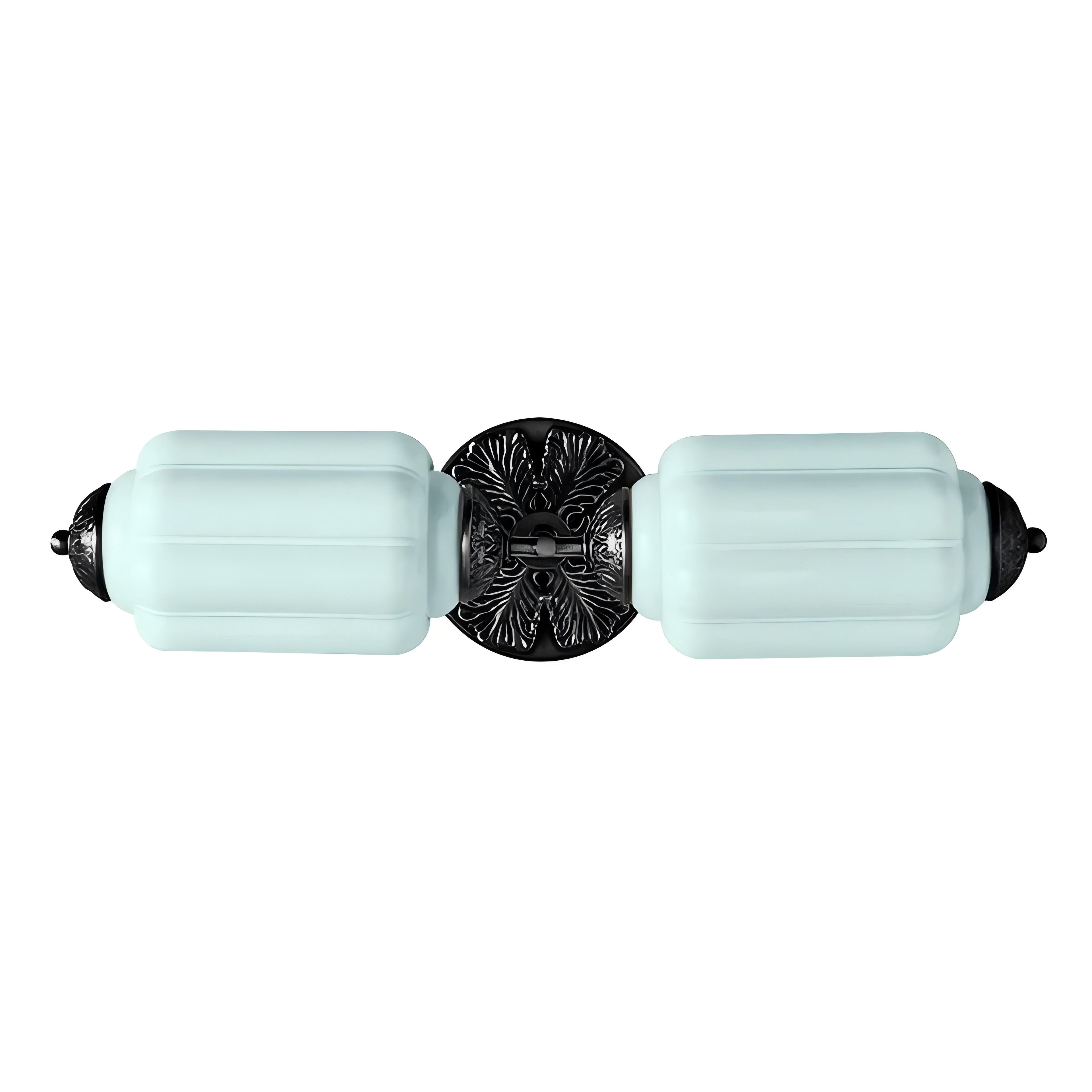 Vintage Glass Wall Lamp Horizontal Model Eloise Light Source for Living Room and Hallway - Lamylie