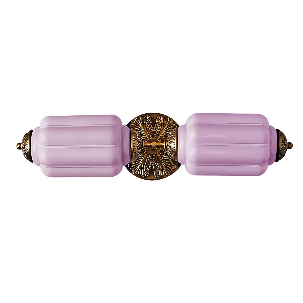 Vintage Glass Wall Lamp Horizontal Model Eloise Light Source for Living Room and Hallway - Lamylie