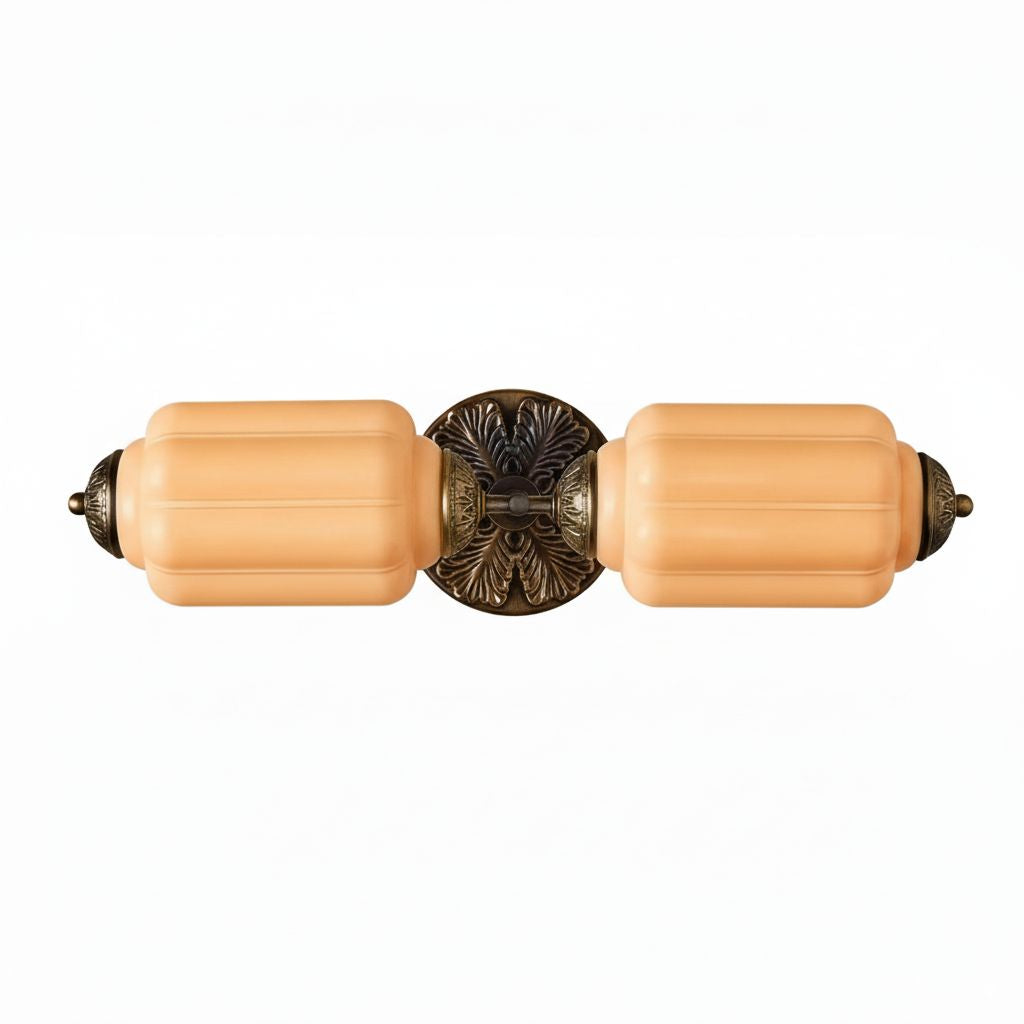 Vintage Glass Wall Lamp Horizontal Model Eloise Light Source for Living Room and Hallway - Lamylie