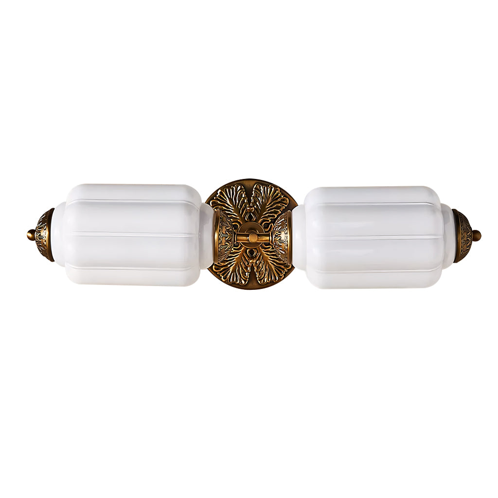 Vintage Glass Wall Lamp Horizontal Model Eloise Light Source for Living Room and Hallway - Lamylie
