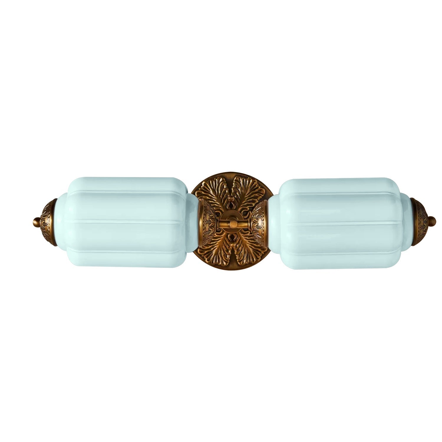 Vintage Glass Wall Lamp Horizontal Model Eloise Light Source for Living Room and Hallway - Lamylie