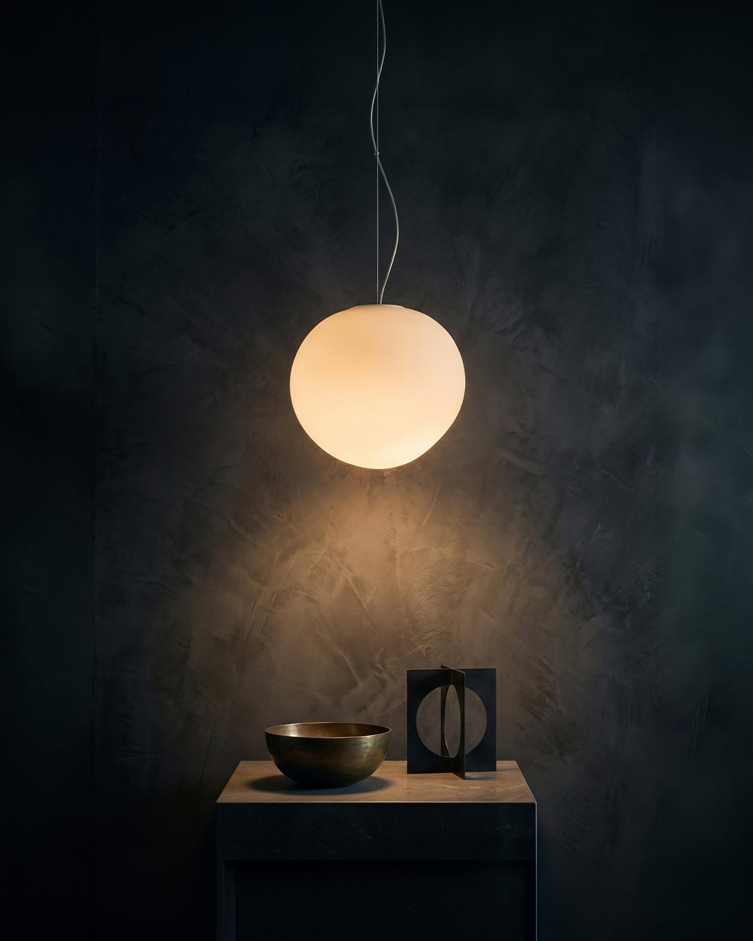 Glass Pendant Lamp Milk White Mouth-Blown | Modern Minimalist Design with Soft Light for Dining Room and Living Room | 3 Sizes Available | Warm White 3000K - Lamylie