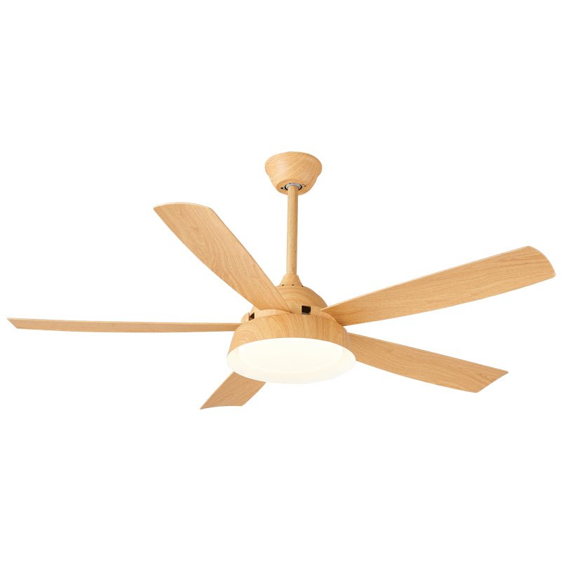 Ventilator de tavan cu iluminare, aspect de lemn, 142 cm – silențios și eficient energetic – Lamylie