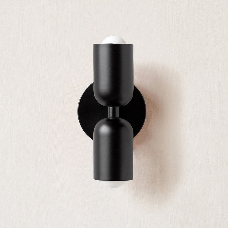 Metal Wall Lamp with Dual Light Beam | Scandinavian Design Lighting for Modern Interiors - Lamylie