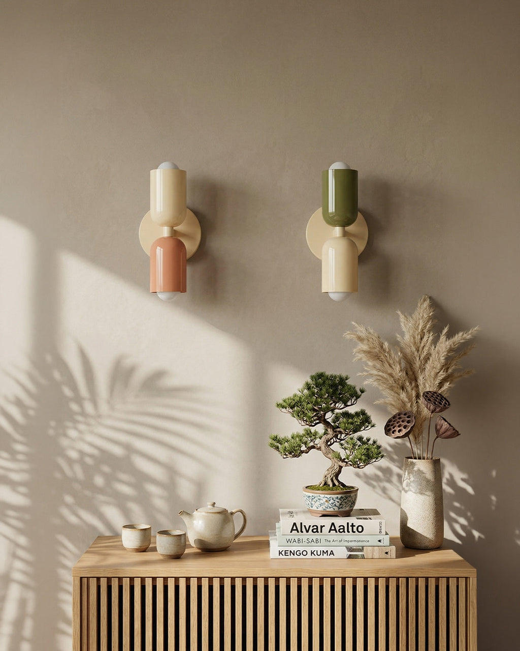 Metal Wall Lamp with Dual Light Beam | Scandinavian Design Lighting for Modern Interiors - Lamylie
