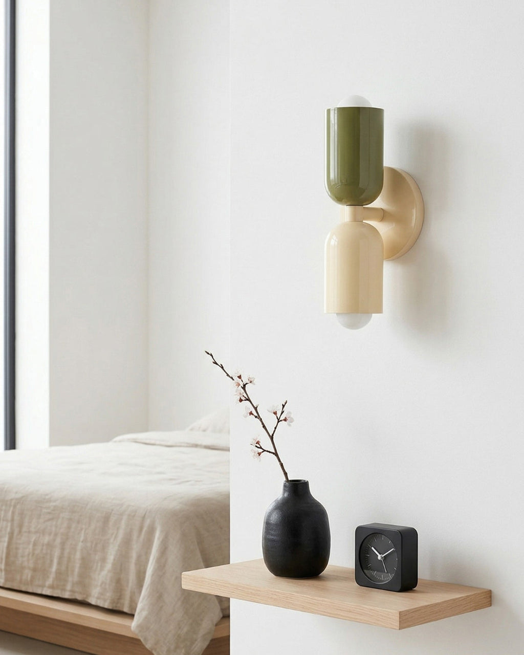 Metal Wall Lamp with Dual Light Beam | Scandinavian Design Lighting for Modern Interiors - Lamylie