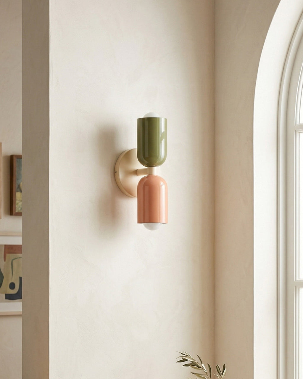 Metal Wall Lamp with Dual Light Beam | Scandinavian Design Lighting for Modern Interiors - Lamylie