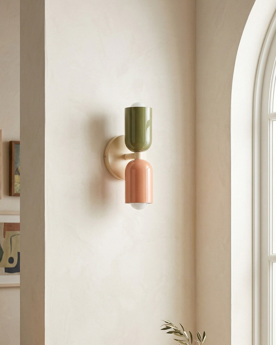 Metal Wall Lamp with Dual Light Beam | Scandinavian Design Lighting for Modern Interiors - Lamylie