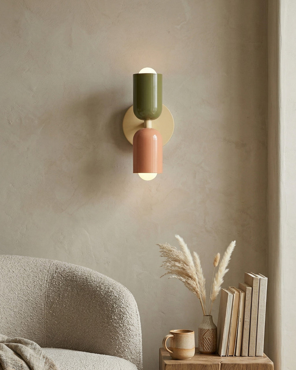 Metal Wall Lamp with Dual Light Beam | Scandinavian Design Lighting for Modern Interiors - Lamylie