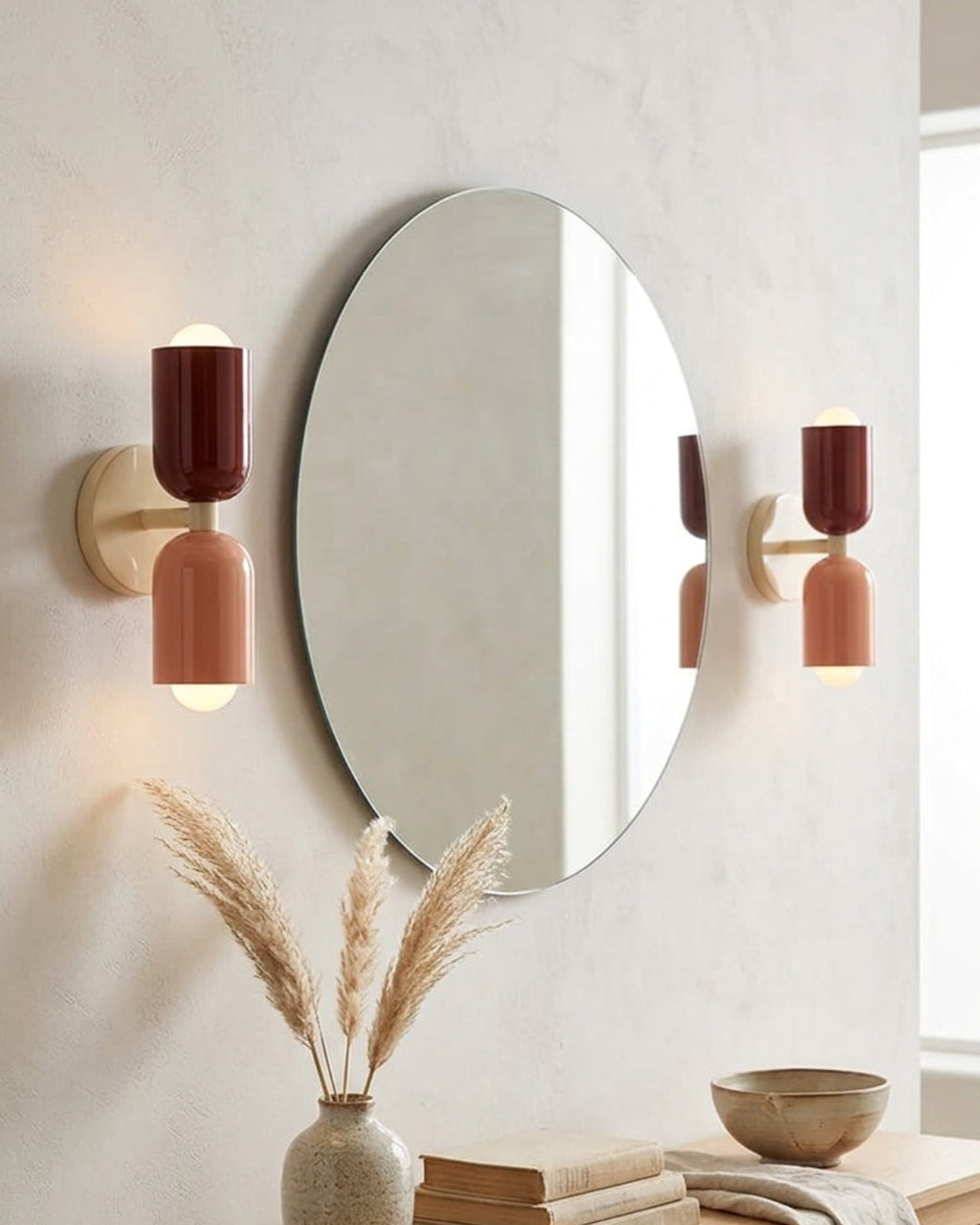 Metal Wall Lamp with Dual Light Beam | Scandinavian Design Lighting for Modern Interiors - Lamylie