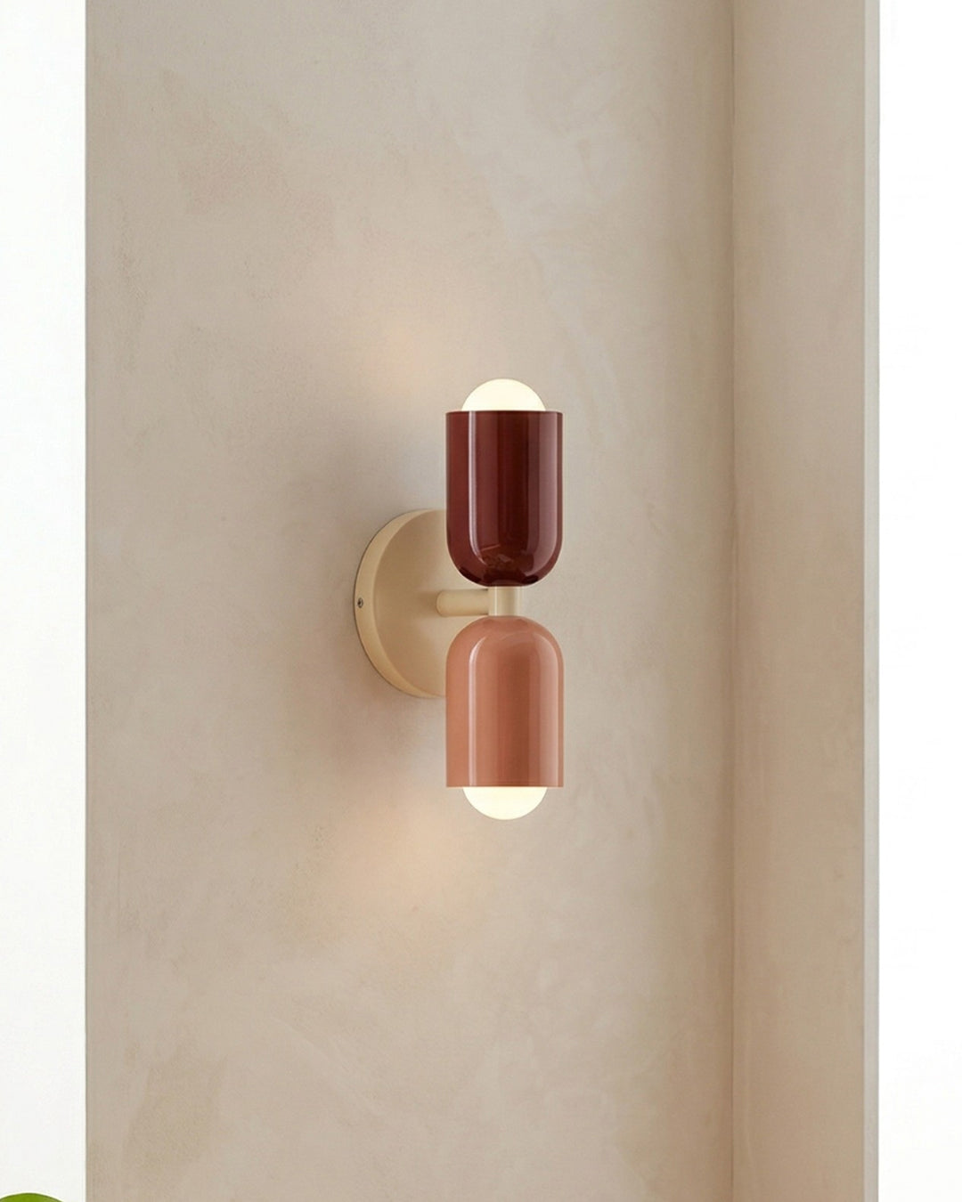 Metal Wall Lamp with Dual Light Beam | Scandinavian Design Lighting for Modern Interiors - Lamylie