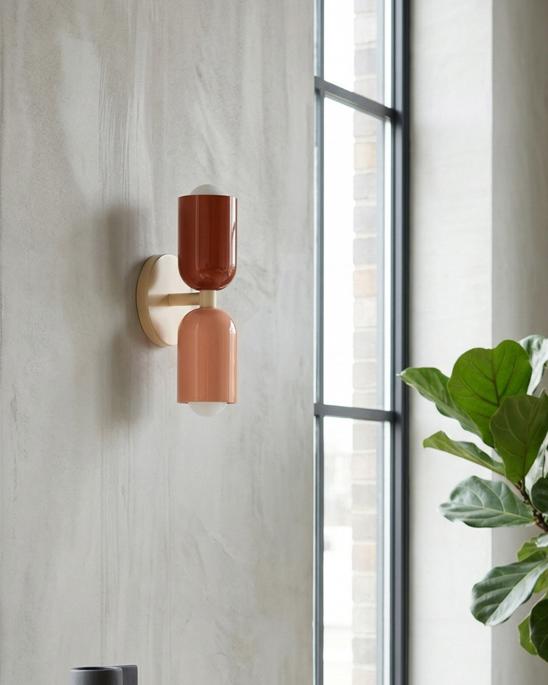 Metal Wall Lamp with Dual Light Beam | Scandinavian Design Lighting for Modern Interiors - Lamylie