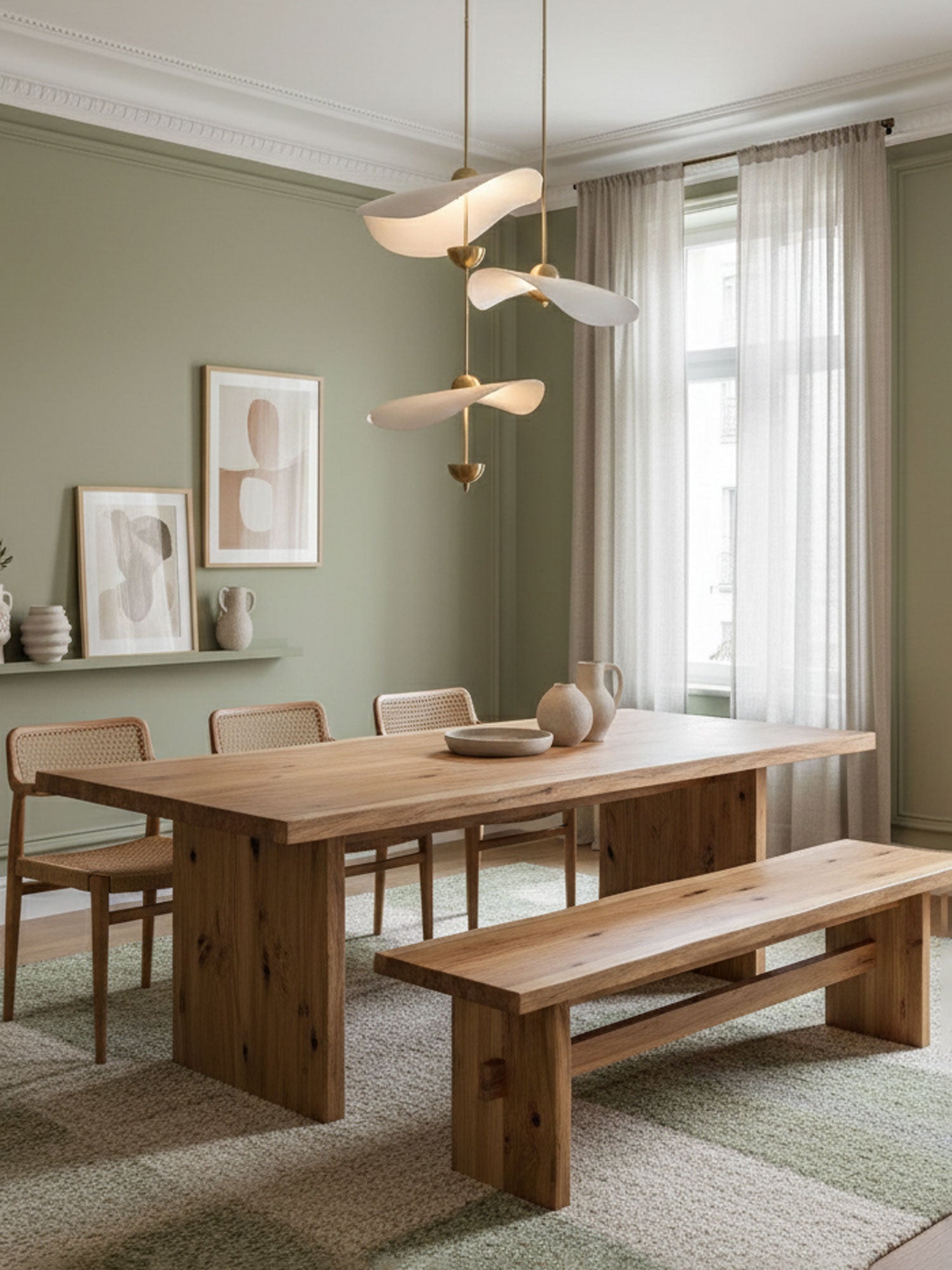 Doppelte Biscuit-Hängeleuchte Weiß Gold Rund Opal Weiß Acrylschirm Designbeleuchtung Dekorativ für Wohnzimmer Essbereich Schlafzimmer Modern Skandinavisches Interieur - Lamylie