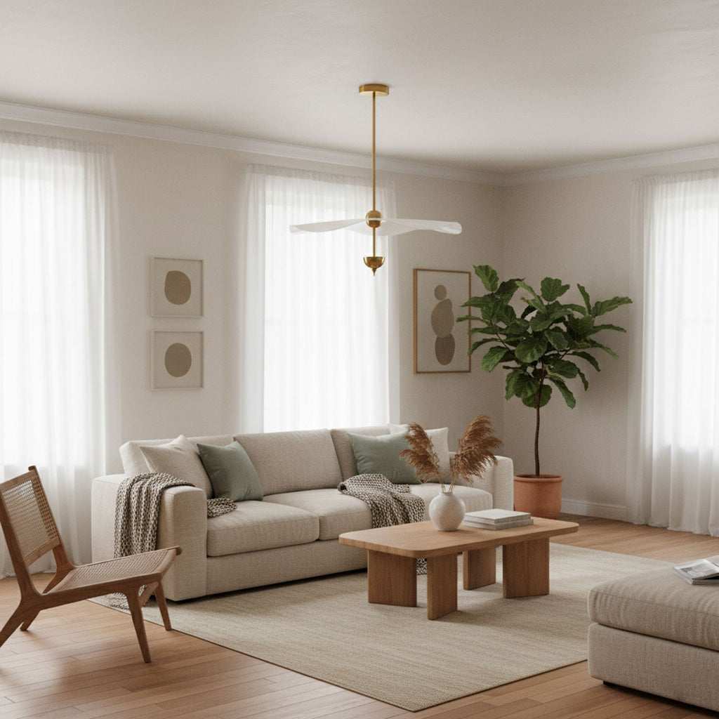 Doppelte Biscuit-Hängeleuchte Weiß Gold Rund Opal Weiß Acrylschirm Designbeleuchtung Dekorativ für Wohnzimmer Essbereich Schlafzimmer Modern Skandinavisches Interieur - Lamylie