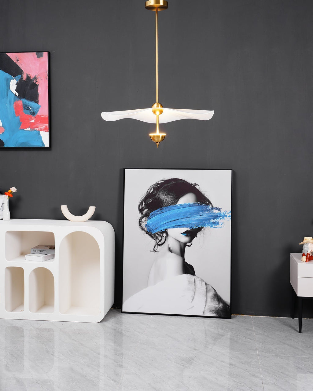 Doppelte Biscuit-Hängeleuchte Weiß Gold Rund Opal Weiß Acrylschirm Designbeleuchtung Dekorativ für Wohnzimmer Essbereich Schlafzimmer Modern Skandinavisches Interieur - Lamylie