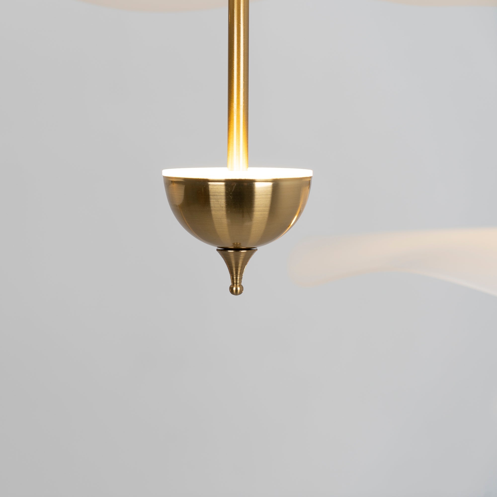 Doppelte Biscuit-Hängeleuchte Weiß Gold Rund Opal Weiß Acrylschirm Designbeleuchtung Dekorativ für Wohnzimmer Essbereich Schlafzimmer Modern Skandinavisches Interieur - Lamylie