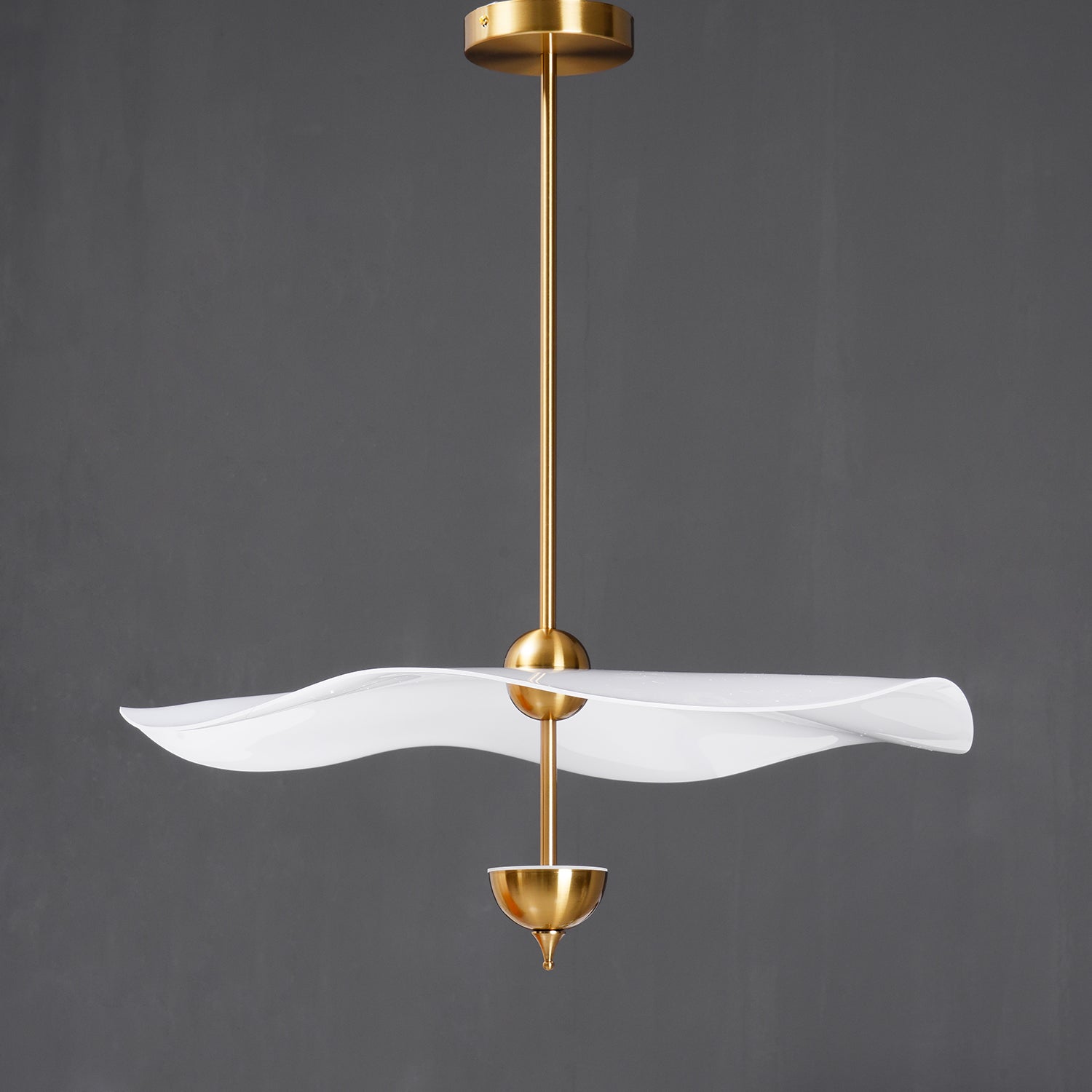 Doppelte Biscuit-Hängeleuchte Weiß Gold Rund Opal Weiß Acrylschirm Designbeleuchtung Dekorativ für Wohnzimmer Essbereich Schlafzimmer Modern Skandinavisches Interieur - Lamylie