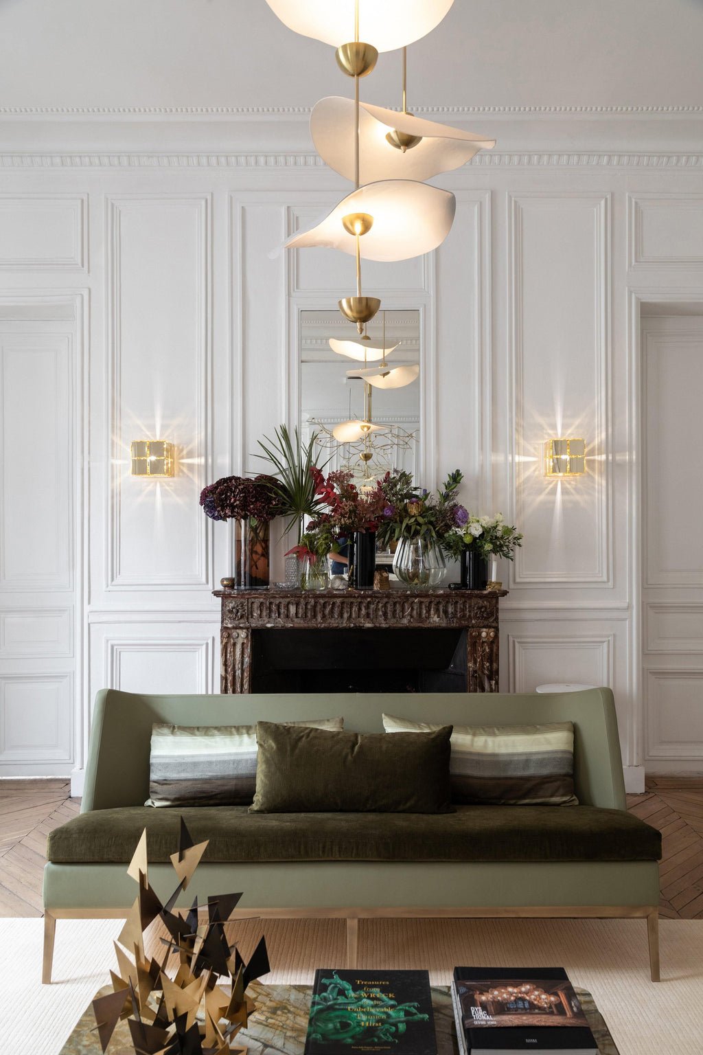 Doppelte Biscuit-Hängeleuchte Weiß Gold Rund Opal Weiß Acrylschirm Designbeleuchtung Dekorativ für Wohnzimmer Essbereich Schlafzimmer Modern Skandinavisches Interieur - Lamylie